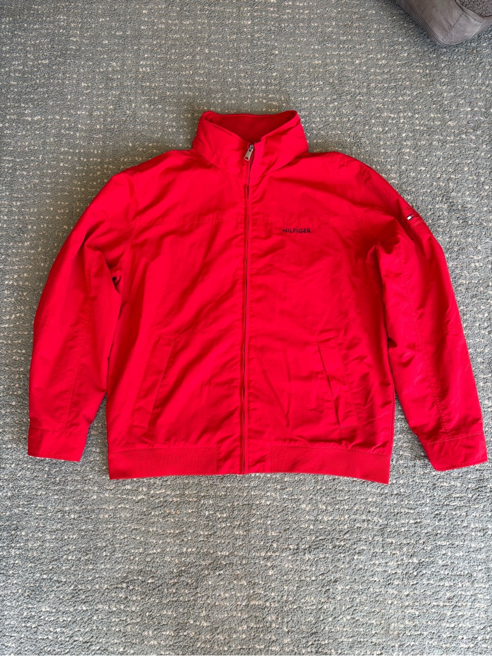 Tommy Hilfiger Bright Red Zip-Up Track Jacket